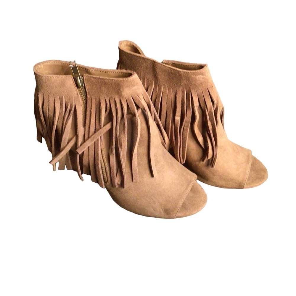 New Carlos Santana Fringe Booties sz9.5